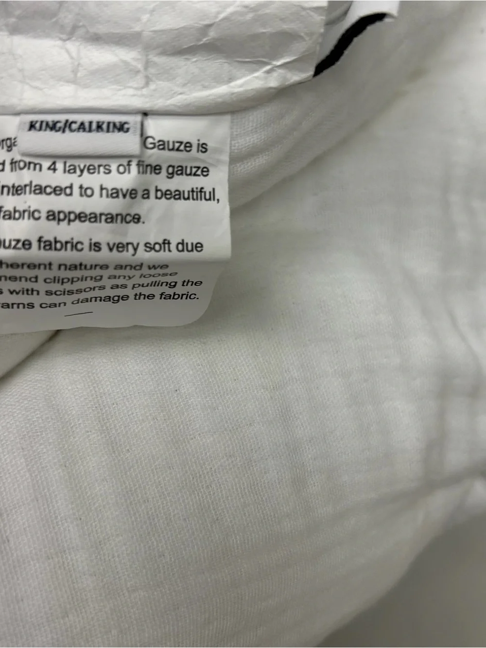 QUINCE Organic Airy Gauze Dream Quilt Set King/Cal King White 8086